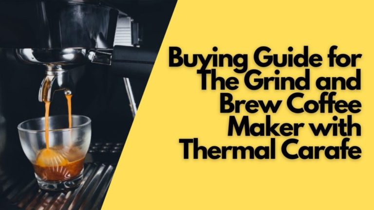 Top 10 Fascinating Best Grind and Brew Coffee Maker with Thermal Carafe That Can Brew Your Everyday Coffee in 5 Minutes!