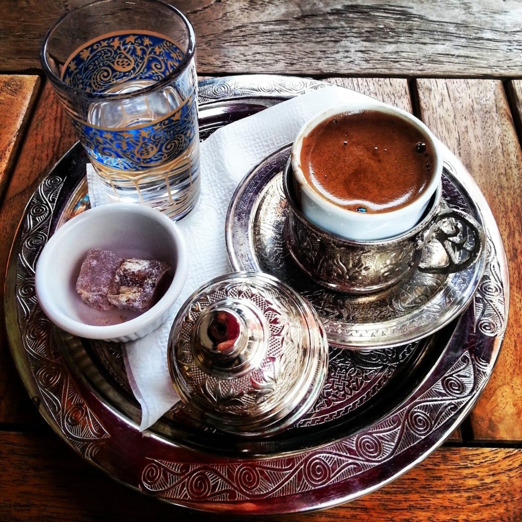Serving Delicious Turkish Coffee