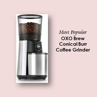 OXO Brew Conical Burr Coffee Grinder- One of the best coffee grinder for french press