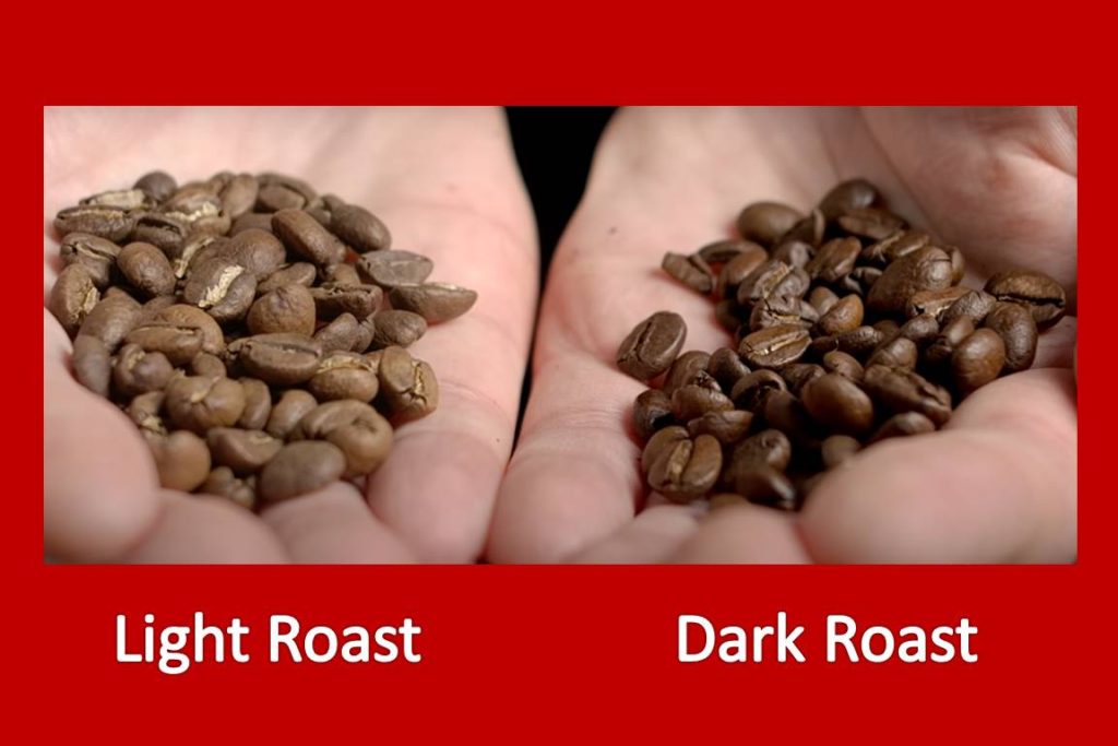 light vs dark roast coffee
